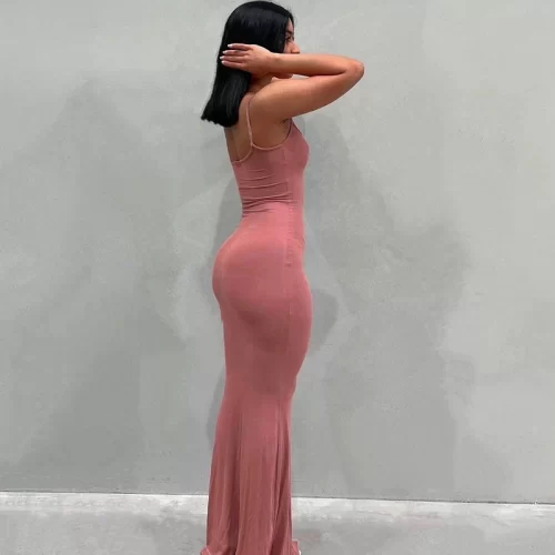 Satin Slip Sleeveless Backless Maxi Dress Women 2023 Y2K Summer Bodycon Elegant Sexy Outfits Ladies Birthday 1