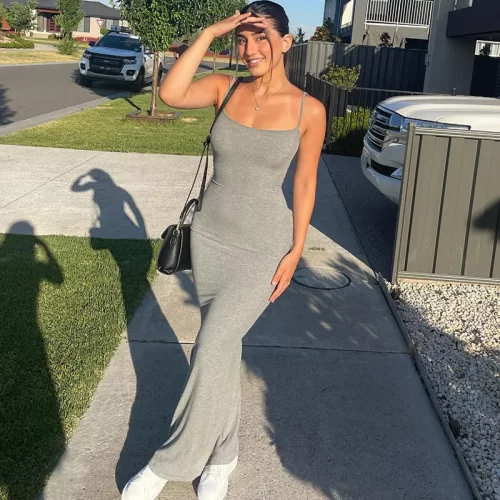 Satin Slip Sleeveless Backless Maxi Dress Women 2023 Y2K Summer Bodycon Elegant Sexy Outfits Ladies Birthday 7